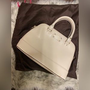 cream kate spade bag with dust bag included